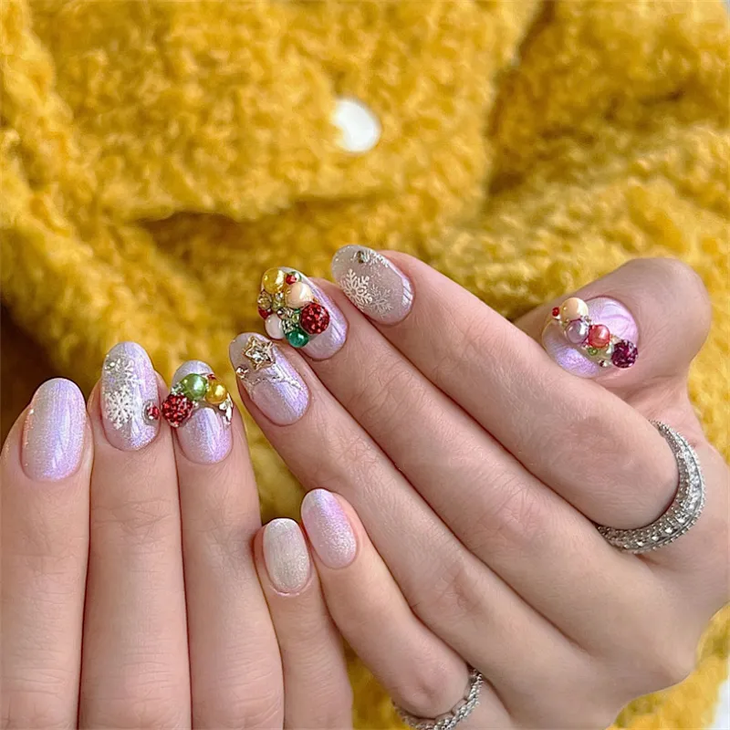 Nail Christmas Pearl Mix Decoration